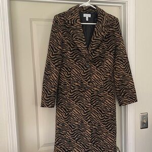 Sophia - Sophia Vergara Jeans Zebra Print Long Coat size Medium